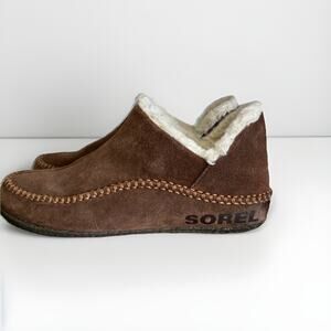 Sorel Men’s Manawan II Brown Suede Slippers, Size 10 M
